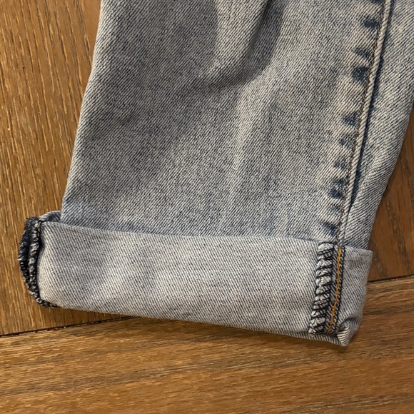 Trendy Light Blue Distressed Straight leg Jeans - Picture 2 of 5